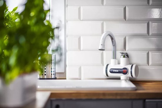HOGART Elektrische Waterkraan Met Doorstroomboiler, 230 V, Voor Keuken Tuin Badkamer Caravan Camping Slimme Heater Armatuur Onmiddellijke Boiler Warmwaterkraan Waterboiler 2239219860