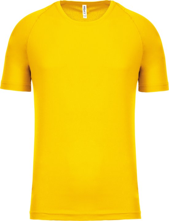 Herensportshirt 'Proact' met ronde hals True Yellow - XL