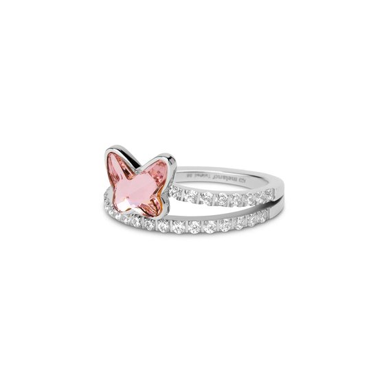 Melano Twisted Time To Be A Butterfly Ring Set - Zilverkleurig - Dames - Maat 62