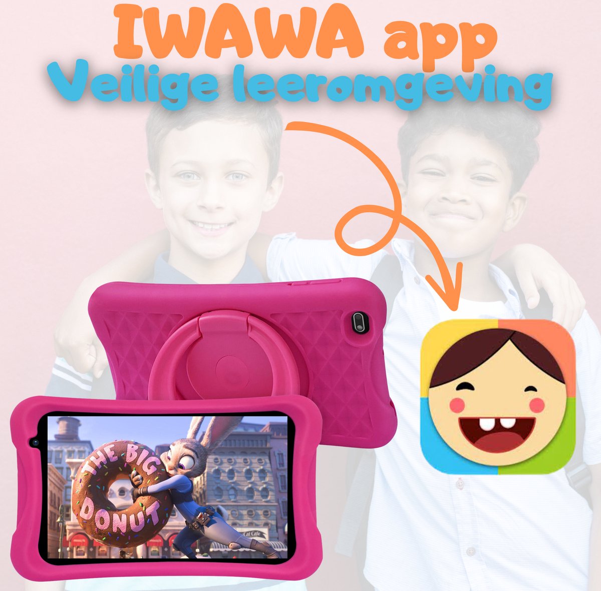 Tablette pour enfants à partir de 3 ans avec contrôle parental - 100%  Kidsproof - 8