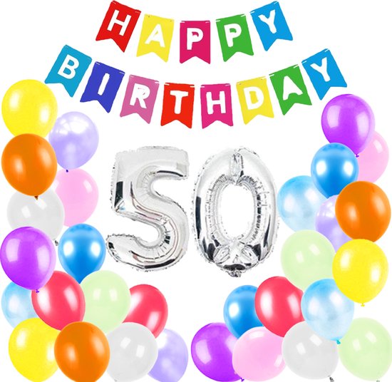 Forfait fête 50 ans or rose XXL - Décoration anniversaire 50 ans - Anniversaire  50 ans