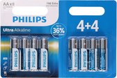 Philips Ultra Alkaline AA/LR6 blister 4+4