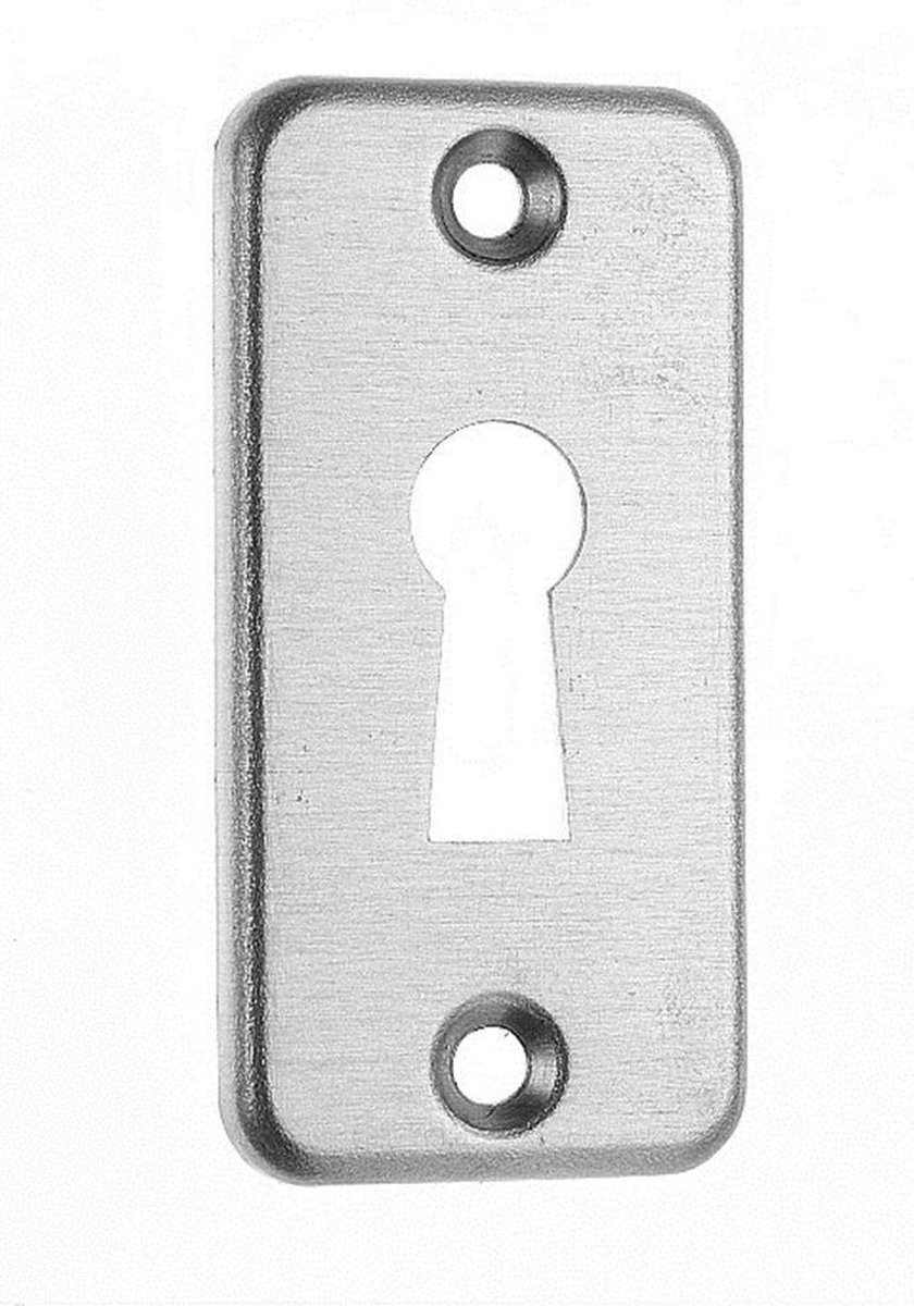 Nemef Sleutelplaat - rechthoekig - 60x30mm - aluminium F-1 geëloxeerd