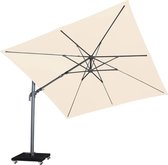 Malibu T2 zweefparasol 300x300 cm ecru