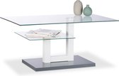 table basse relaxdays verre - plateau de table supplémentaire - table - table d'appoint - table basse en verre table basse