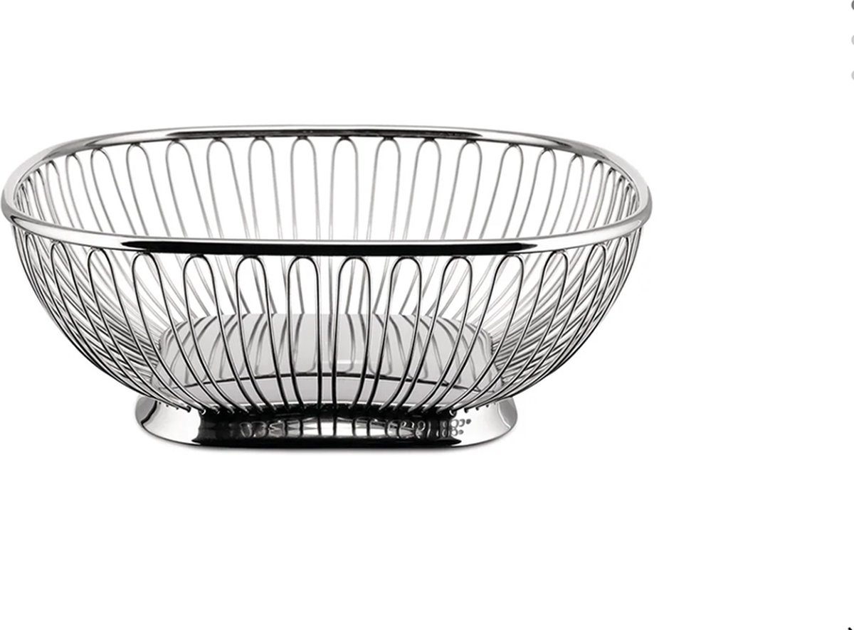 Alessi Wire Fruitmand Vierkant 23 cm