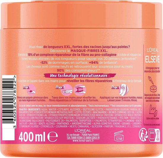 L'Oréal Paris Elvive Dream Long XXL Fibre Mask 400ml