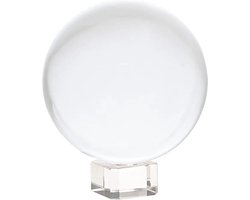 Kristallen - Glazen Bol 10 cm incl. losse transparante standaard