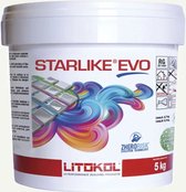 Litokol starlike evo 102 bianco ghiaccio 5kg - Voegmiddel - Kleur Wit - Epoxymiddel - Lijm