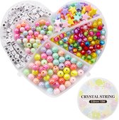 Boîte à perles - Perles Acryl (différentes tailles) Mix Color