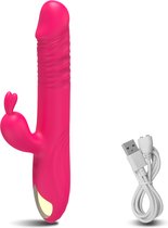 Easy Life | The Magic Pulsing Rabbit Tarzan Vibrator - met Stotende Werking - Vibrators voor Vrouwen - Fluisterstil & Discreet - Pink - Clitoris & G-spot Stimulator - Dildo - Erotiek Sex Toys - Roze