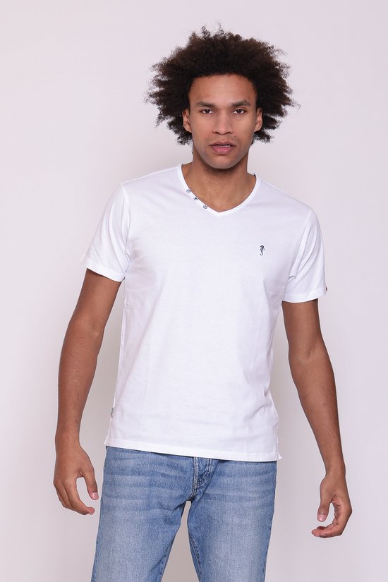 Mezaguz Heren T-Shirt Teeprim Fresh White Maat XL