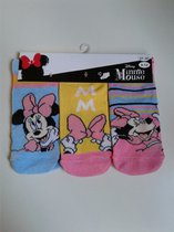 Minnie Mouse -enkelsokken Minnie Mouse - 3 paar - meisje - maat 27/30