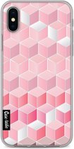 Casetastic Apple iPhone X / iPhone XS Hoesje - Softcover Hoesje met Design - Cubes Vibe Print