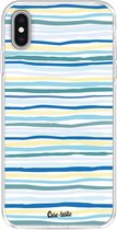Casetastic Apple iPhone XS Max Hoesje - Softcover Hoesje met Design - Stripe Vibe Print