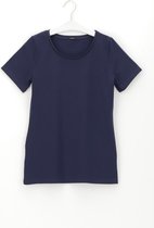 Oroblu Perfect Line Cotton T-shirt Short Sleeve Blauw L