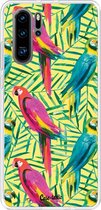 Casetastic Huawei P30 Pro Hoesje - Softcover Hoesje met Design - Tropical Parrots Print