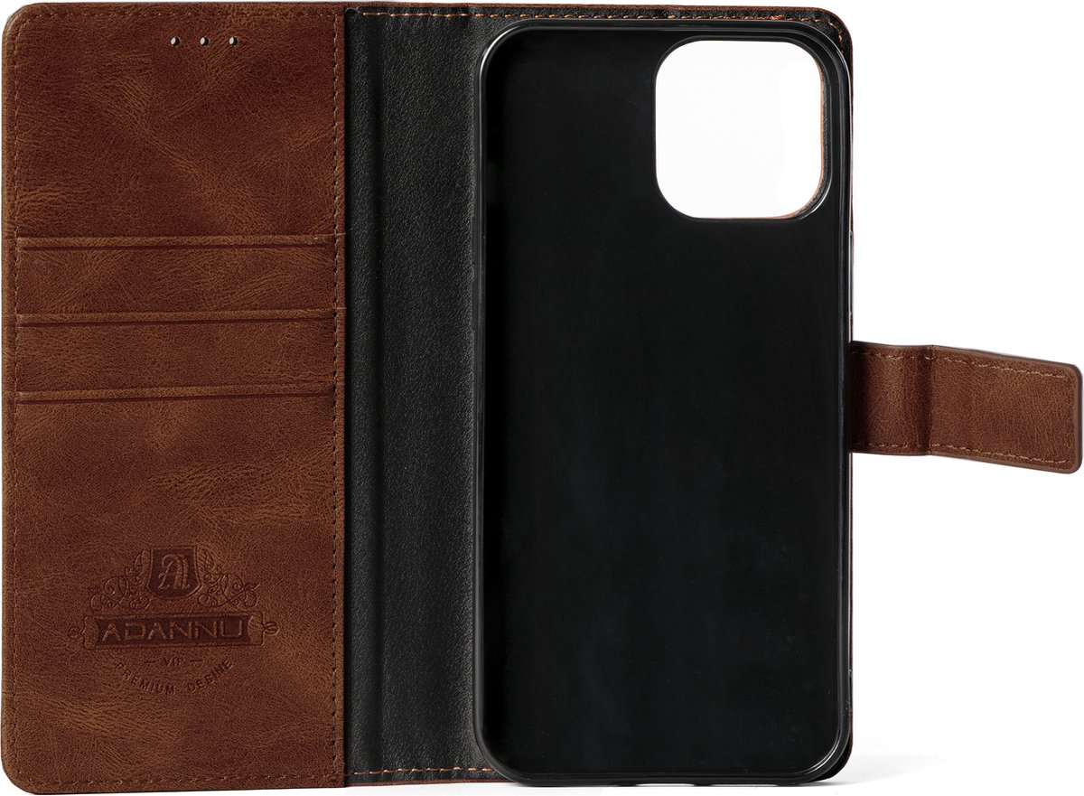Gianni - Telefoonhoesjes - Bookcase wallet - Magnetisch - Iphone 13 - Rood – Uitklapbaar