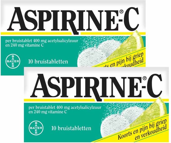 Foto: Aspirine c 2 x 10 bruistabletten