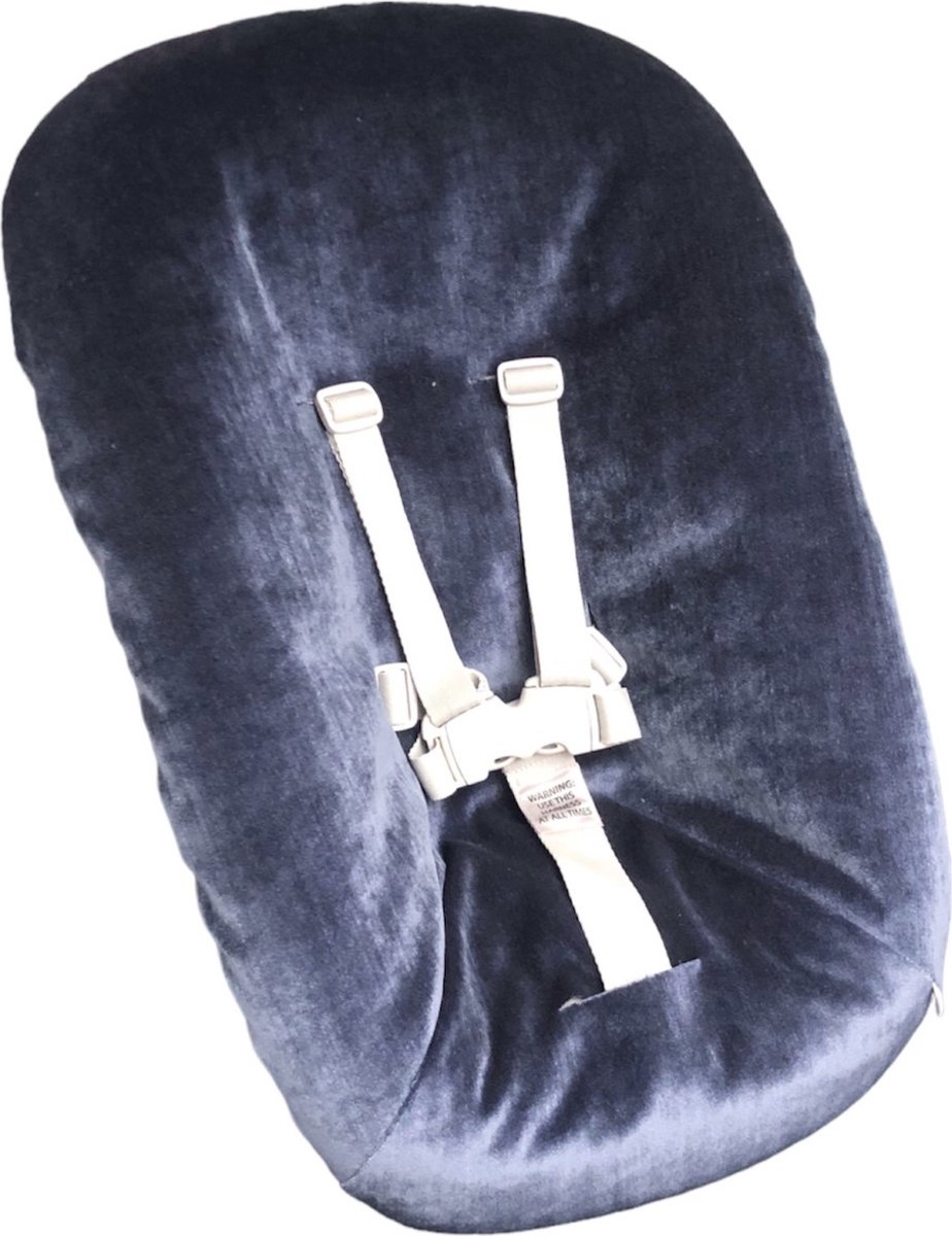 #05 newborn hoes, Velours Blauw, Stokke Tripp Trapp. Ook geschikt voor Kidsmill Up.