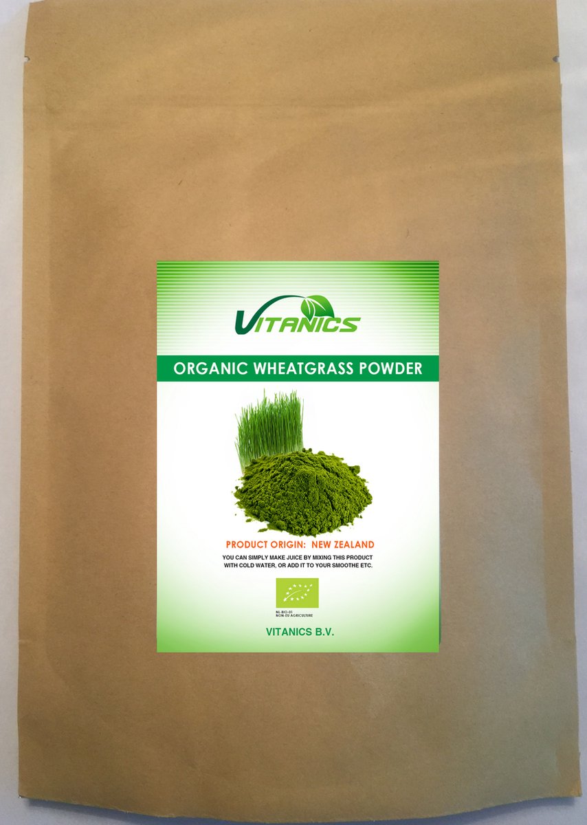 Biologisch Tarwegras Poeder (Nieuw Zeeland) 250g