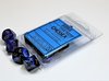 Chessex 10 x D10 Set Gemini - Black-Blue/Gold
