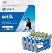 G&G 604 XL Inktcartridge geschikt voor Epson 604 604XL - multipack - 4 kleuren