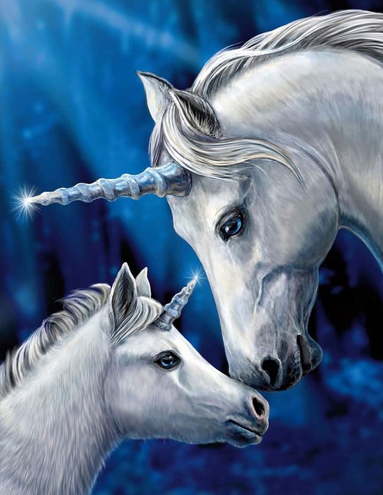 DIAMOND PAINTING paarden (30 X 40 CM)