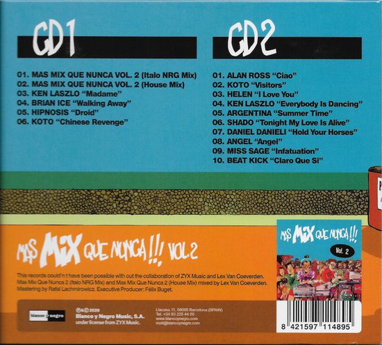 Trænge ind slim gryde Mas Mix Que Nunca Vol. 2 (Expanded And Remastered Edition), Various |  Muziek | bol.com