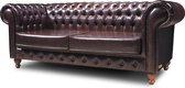 Chesterfield No cuir | Canapé 3 places Mon Chesterfield | NAL Brun Antique