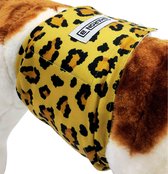 Sharon B Hondenluier - luipaard bruin - Maat S- Wasbaar - Verstelbaar 33-41 cm