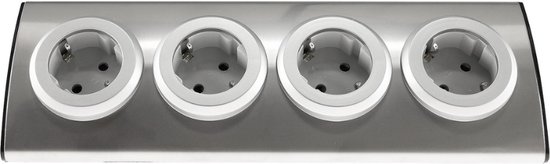 Berker S1 afdekraam 4 voudig creme glanzend (10148982) kopen