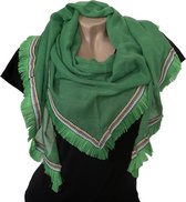 Lange Dunne Driehoekige Sjaal - Groen - 180 x 75 cm (0356)