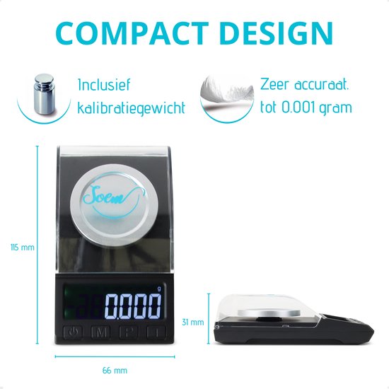 Balance numérique de précision SOEM® 0 01 gramme - 0,001 à 100 gramme ...
