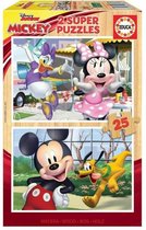 EDUCA - puzzel - 2 x 25 stuks - Mickey & Friends