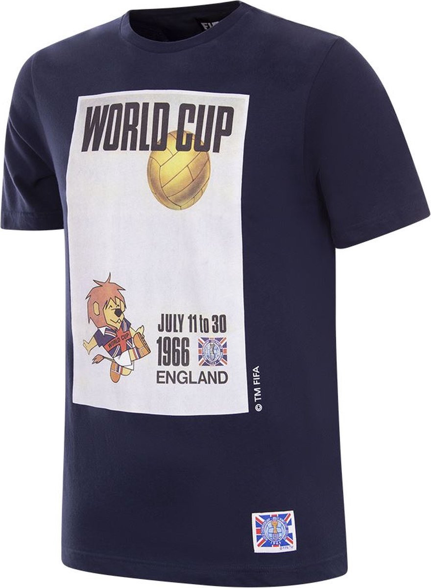 COPA - Engeland 1966 World Cup Poster T-Shirt - S - Blauw