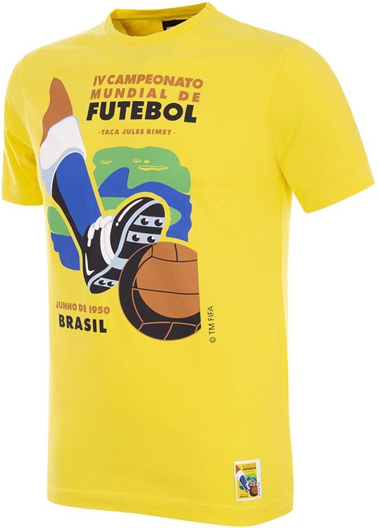 Brazil 1950 World Cup Emblem T-Shirt Yellow