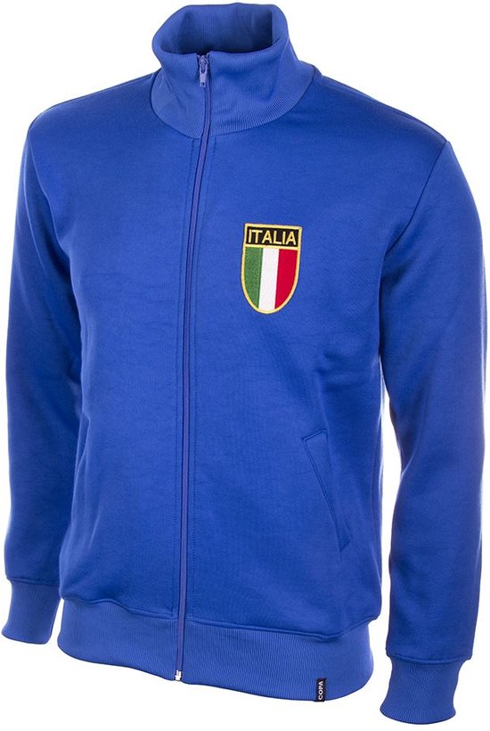 Italy 1970's Retro Football Jacket Blue