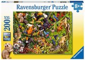 Ravensburger puzzel Bonte jungle - Legpuzzel - 200 XXL stukjes