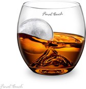 Final Touch - On The Rock Spirit - Whisky Glas en ijsblokjes set Bal
