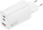 4smarts PD Plug Trio GaN Snellader 65W Fast Charge Adapter Wit