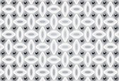 Fotobehang Abstract Pattern Modern Black White | XXL - 312cm x 219cm | 130g/m2 Vlies