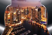 Fotobehang View Dubai City Skyline | XXXL - 416cm x 254cm | 130g/m2 Vlies