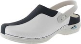 Wash & Go Clog Open Wit Blauw Klompen Uniseks