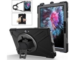 eSTUFF Microsoft Surface Go 4/Go 3/Go 2/Go CHICAGO Full Body Defender-hoes met ingebouwde schermbeschermer - Zwart