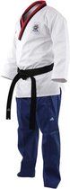 Adidas Poomsae Taekwondopak Boys Wit/Licht Blauw 150cm