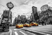 Fotobehang New York City Cabs | XXL - 312cm x 219cm | 130g/m2 Vlies