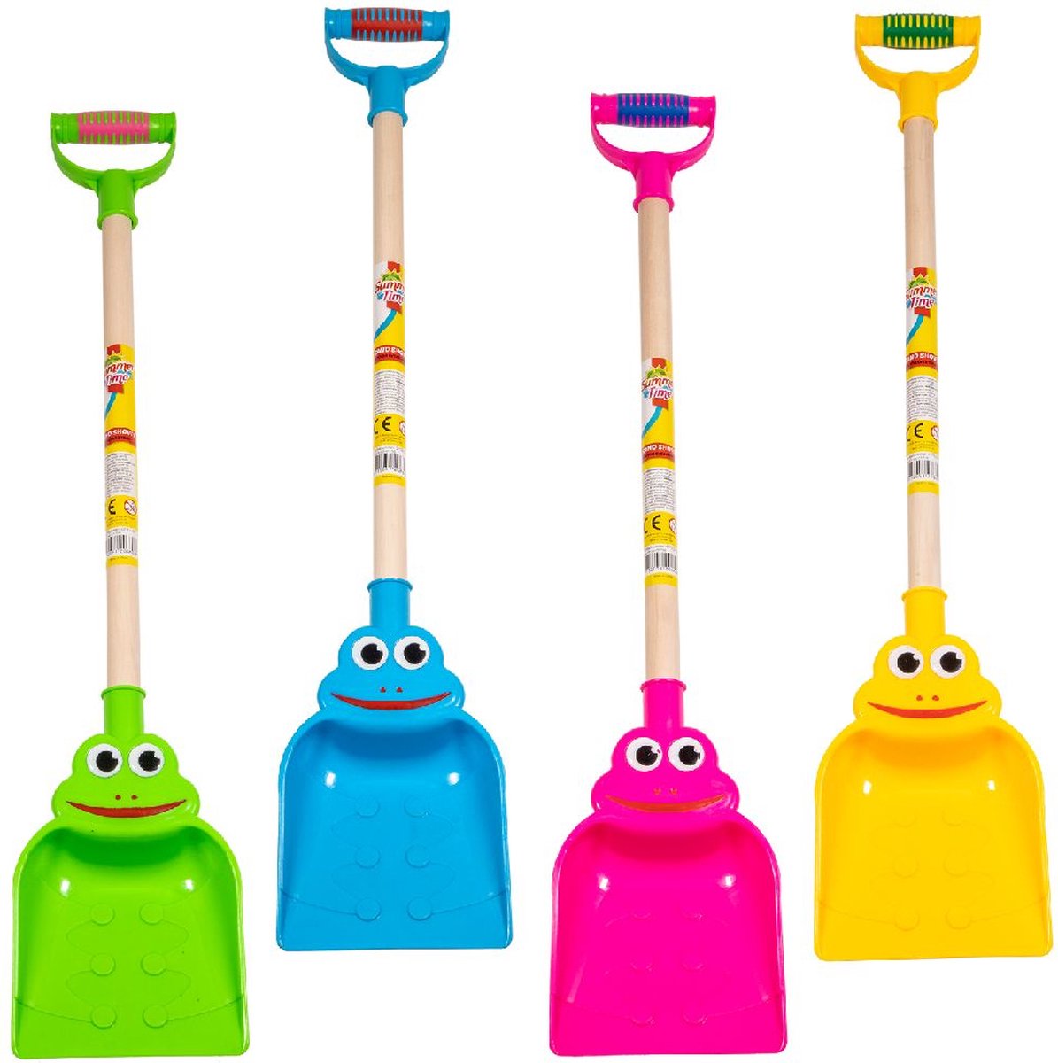 Vdm Schep plastic kikker 76cm roze