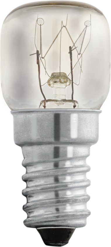 EGLO E14 Ovenlamp 300°C - 15W - 2200K - 85lm - 230V - Helder glas kopen - beste keuze voor AEG ovenlamp G9 25W