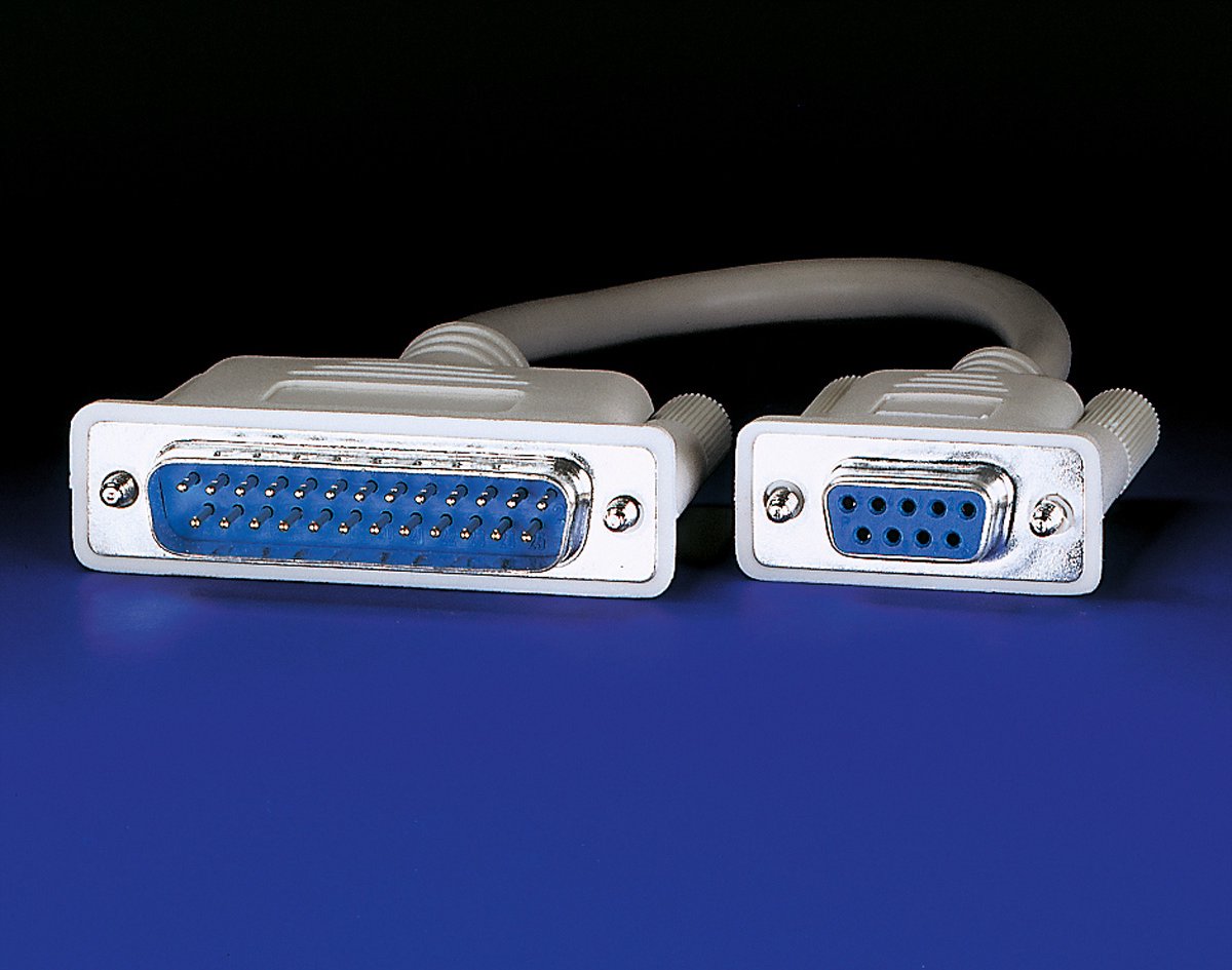 ROLINE modemkabel 9pol. F - 25pol. M, 6 m